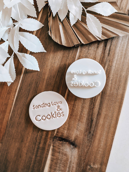 Sending Love & Cookies Stamp - O'Khach Baking Supplies