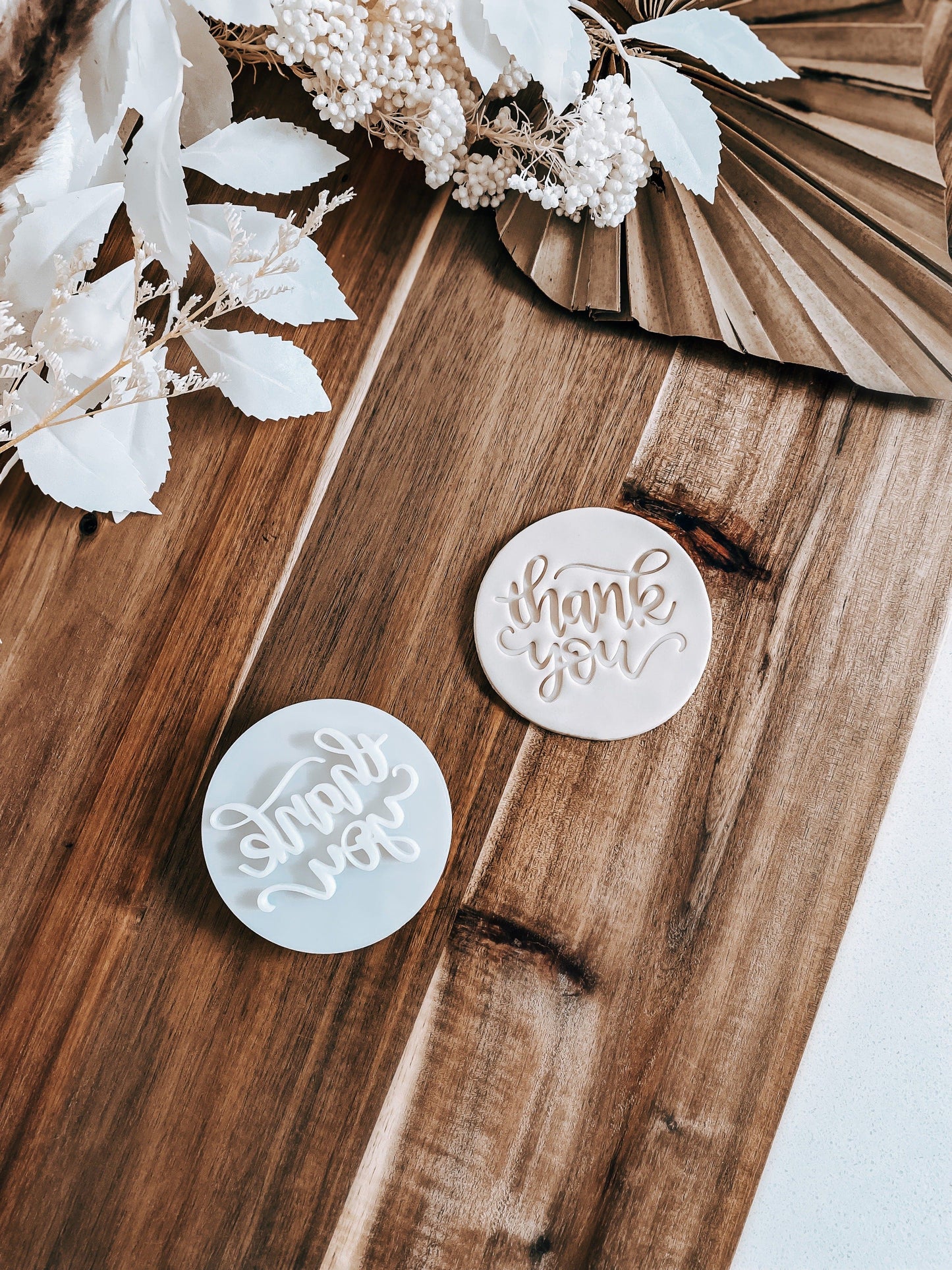 Thank You (Funky) - Cookie Stamp - Ideal for Fondant & Sugar Cookies