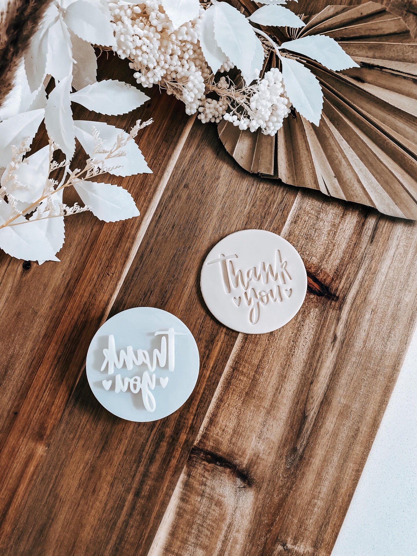 Thank You Heart - Cookie Stamp - Ideal for Fondant & Sugar Cookies