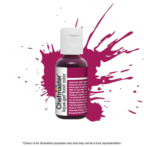 Burgundy Wine - Gel Food Colour 20g (Chefmaster) - Premium from O'Khach Baking Supplies - Just $4.95! Shop now at O'Khach Baking Supplies