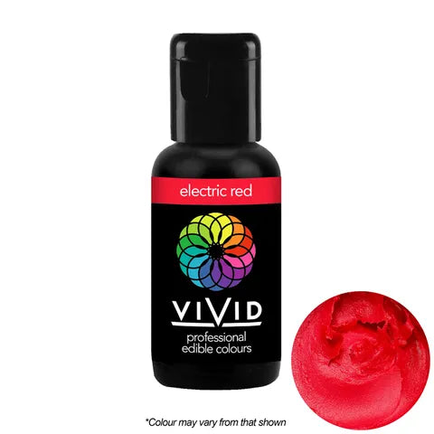 Electric Red - Gel Colour 21g | Vivid Professional - Premium Vivid Professional from Cake Craft - Just $4.99! Shop now at O'Khach Baking Supplies