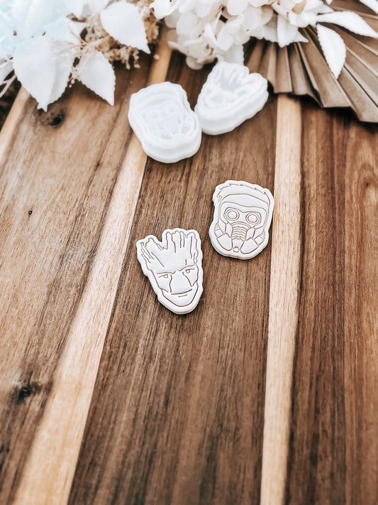 Mini Groot & Star Lord - Premium Stamp & Cutter from O'Khach Baking Supplies - Just $15.00! Shop now at O'Khach Baking Supplies