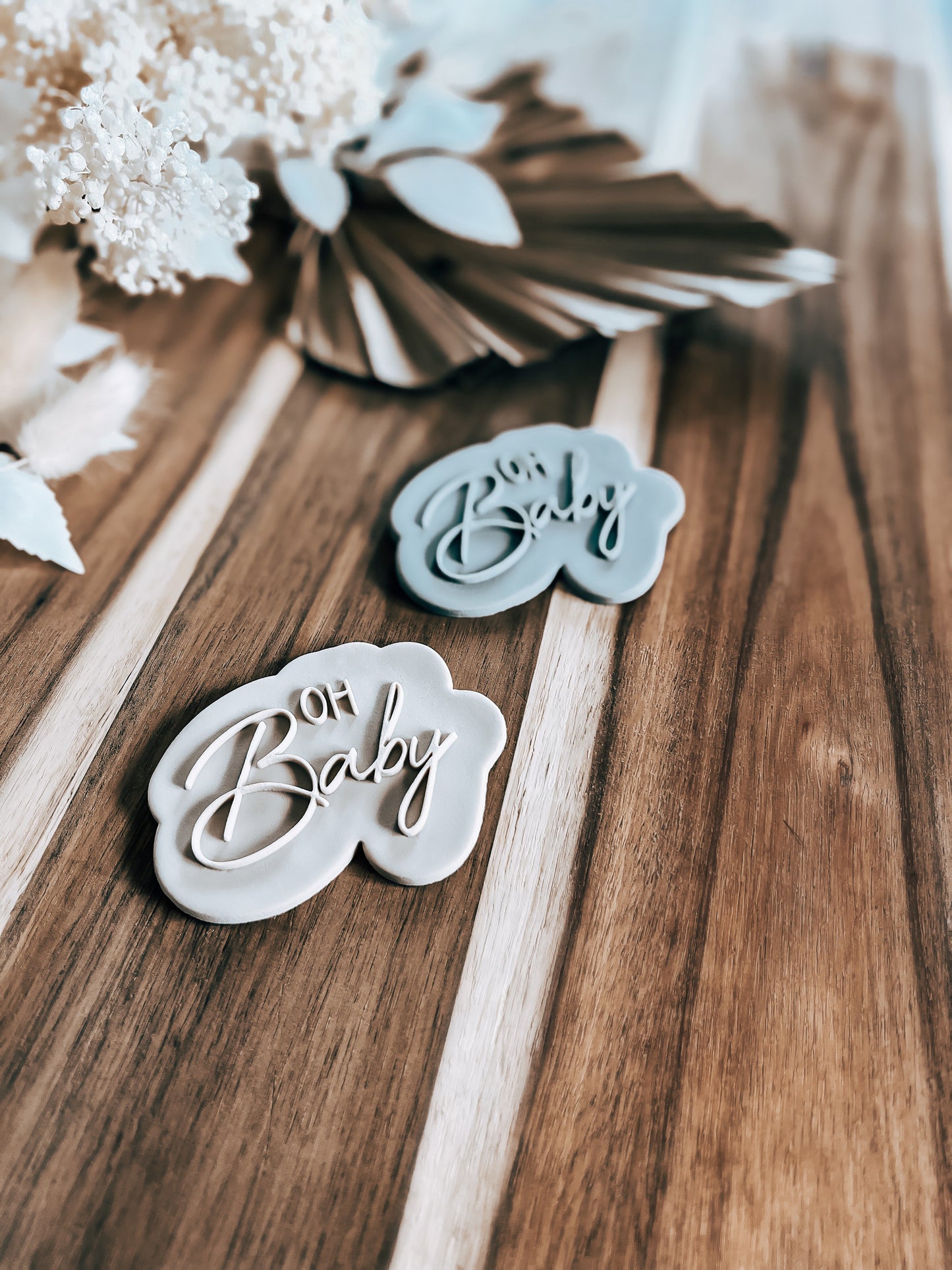 Oh Baby 'UP' Stamp and Cutter - Perfect for Fondant & Sugar Cookies