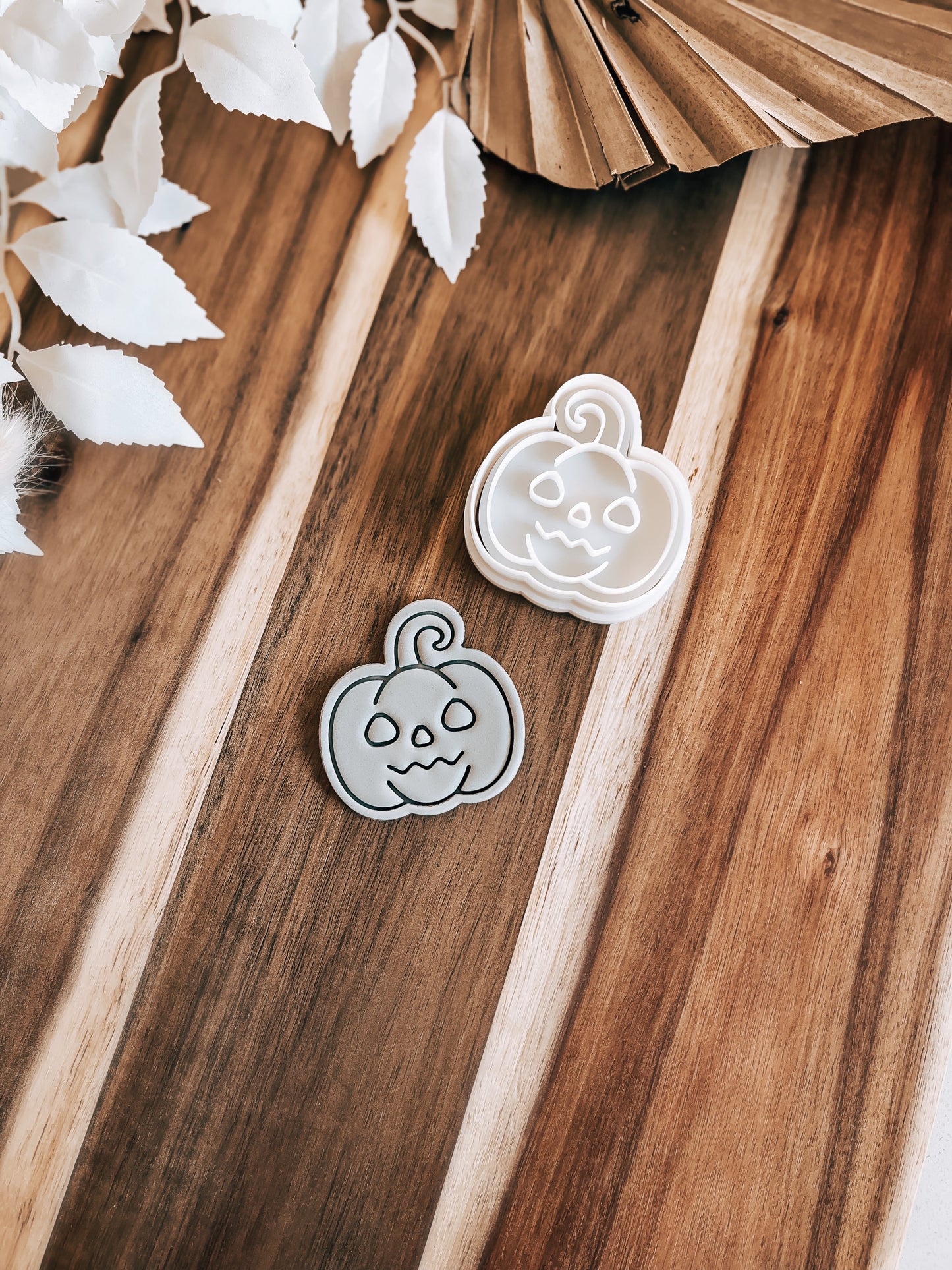 Mini Face Pumpkin - Cookie Stamp & Cutter - Fondant & Sugar Cookies