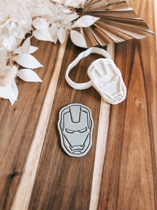 Iron Man - Cookie Stamp and Cutter - Premium Stamp & Cutter from O'Khach Baking Supplies - Just $19.00! Shop now at O'Khach Baking Supplies