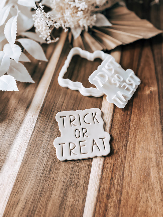 Trick or Treat Stamp & Cutter - Premium  from O'Khach Baking Supplies - Just $19.00! Shop now at O'Khach Baking Supplies