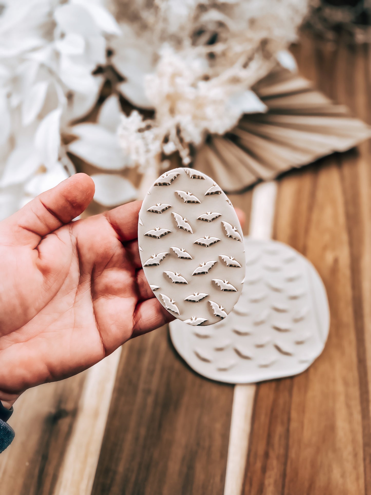 Bats Pattern 'UP' - Cookie Stamp Fondant & Sugar Cookies
