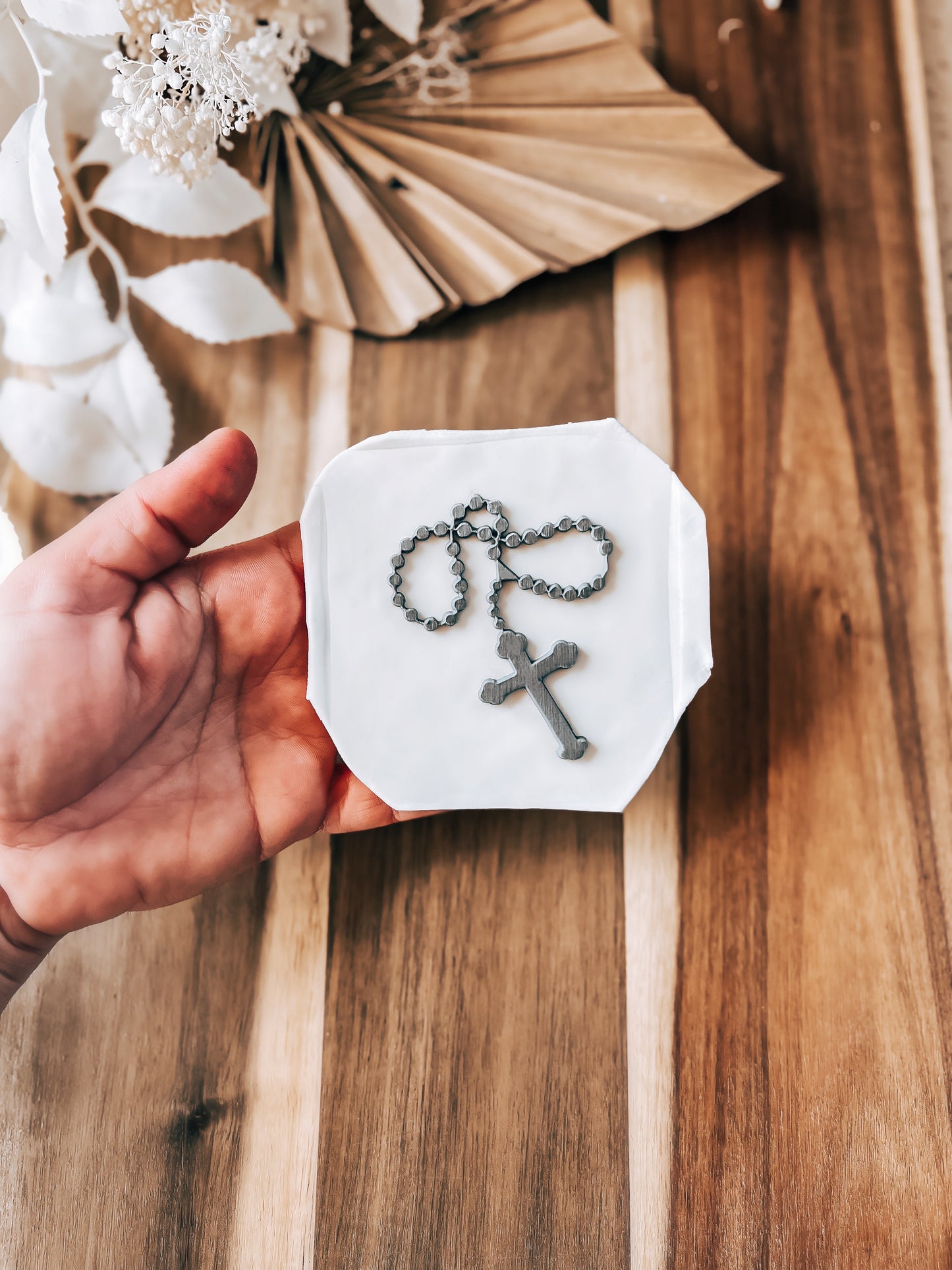 Rosary 'UP' Stamp – Perfect for Fondant, Sugar Cookies & Baking