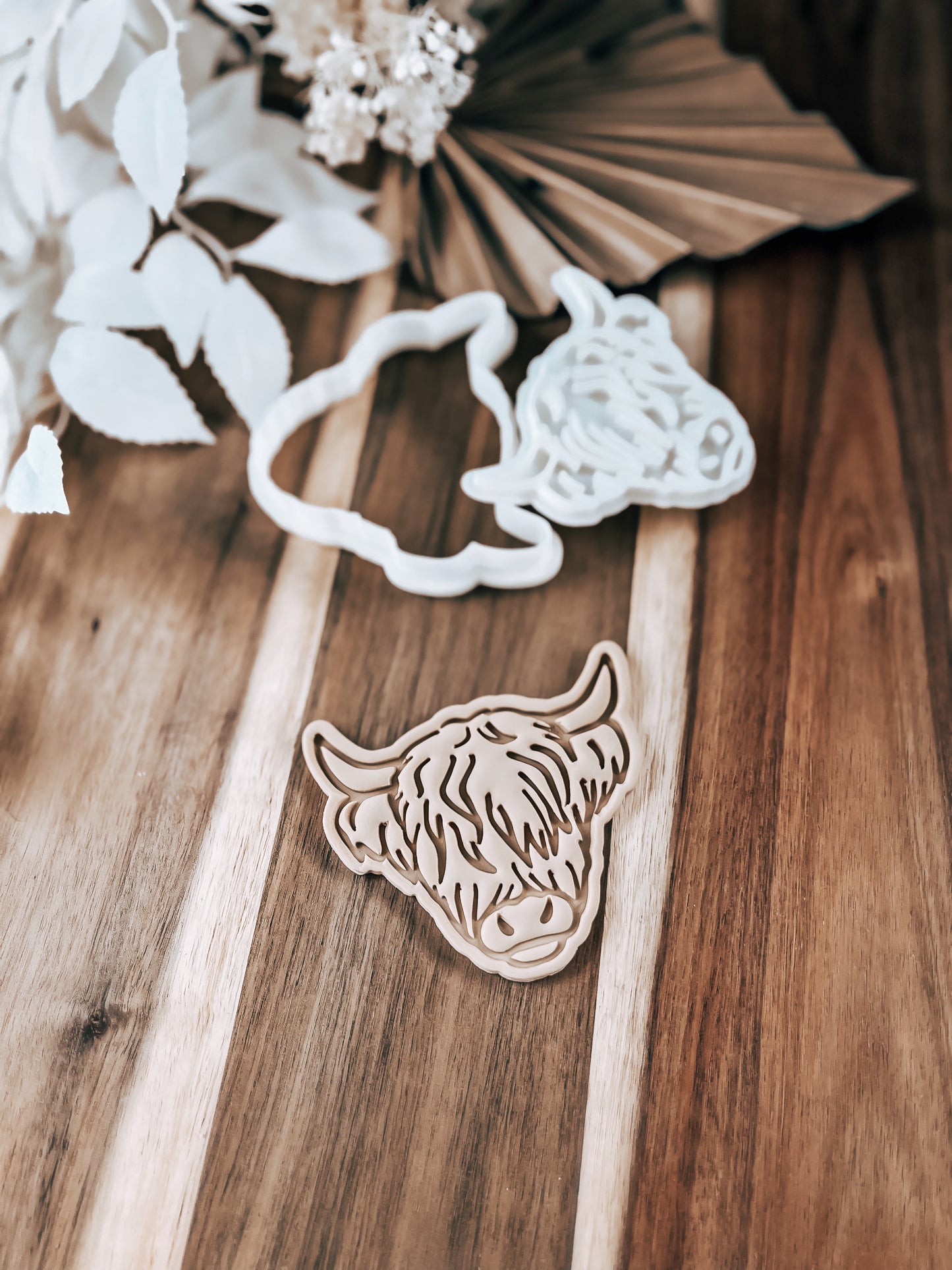 Highland Cow Cookie Stamp and Cutter - Premium Cutter and Stamp from O'Khach Baking Supplies - Just $20.00! Shop now at O'Khach Baking Supplies