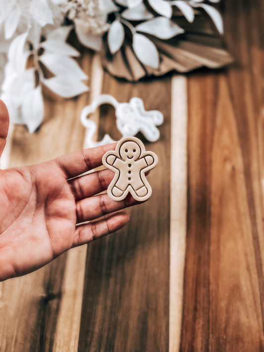 Mini Gingerbread Man Stamp & Cutter - Premium Stamp from O'Khach Baking Supplies - Just $11.99! Shop now at O'Khach Baking Supplies