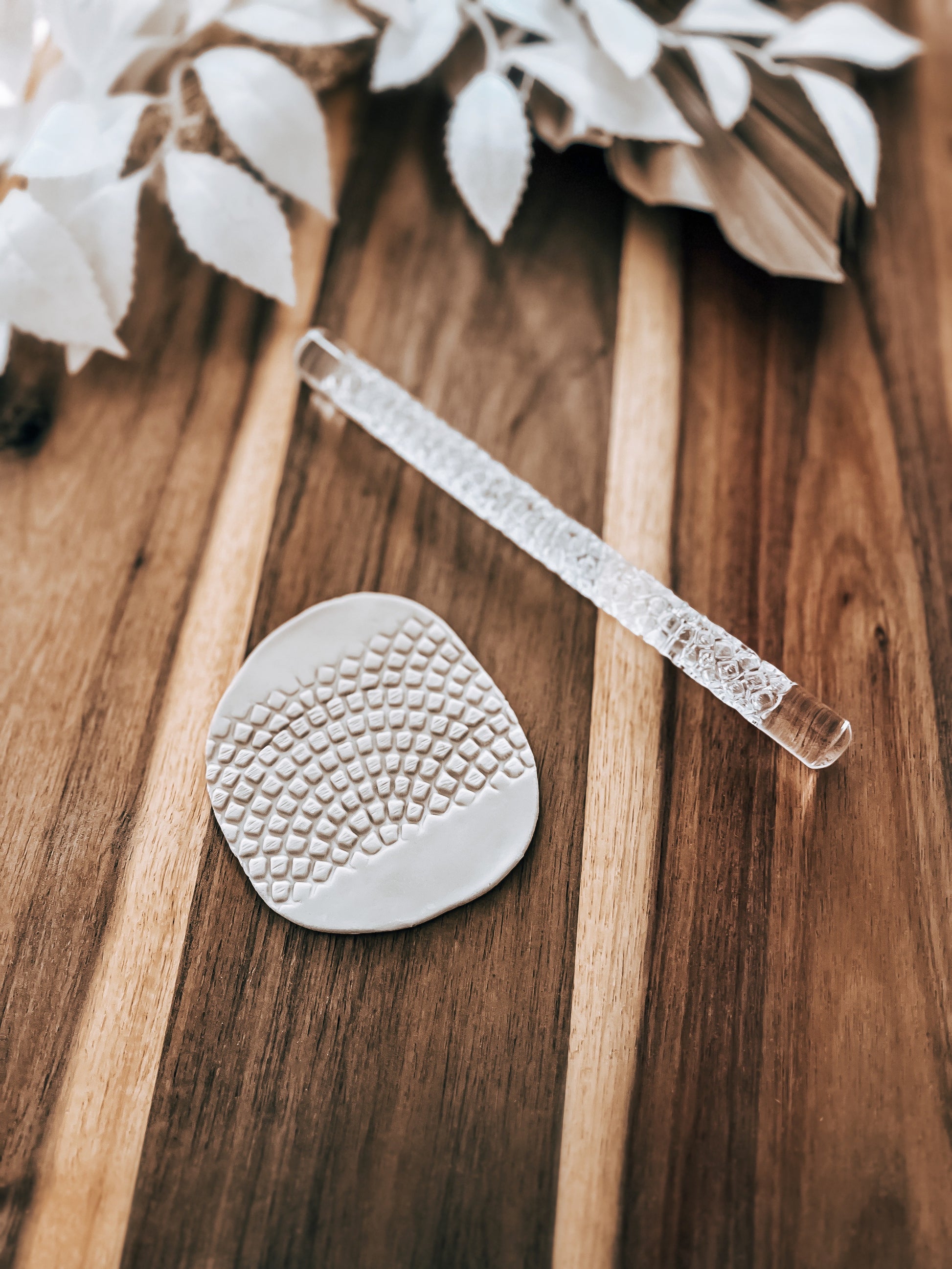 Squares Pattern - Acrylic Embossing Rolling Pin – Fondant, Cookie & Clay Texture Roller