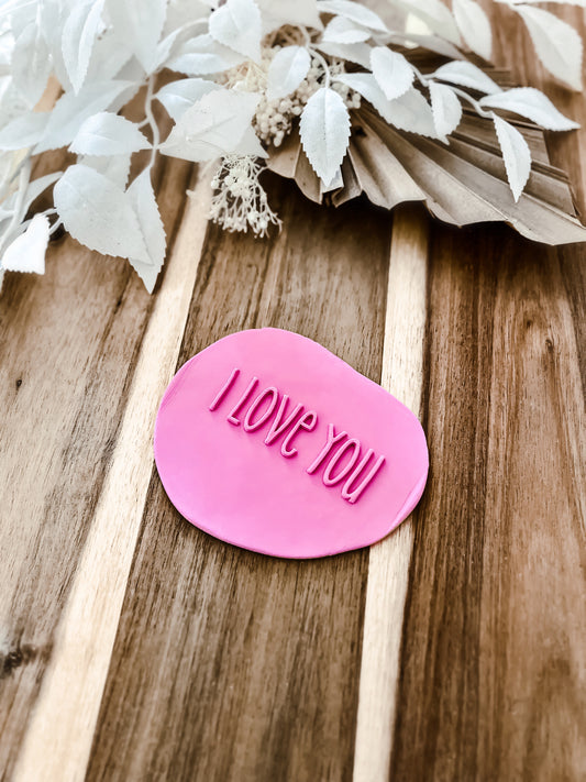 I Love You 'UP' Cookie Stamp - Premium acrylic stamp from O'Khach Baking Supplies - Just $19.99! Shop now at O'Khach Baking Supplies