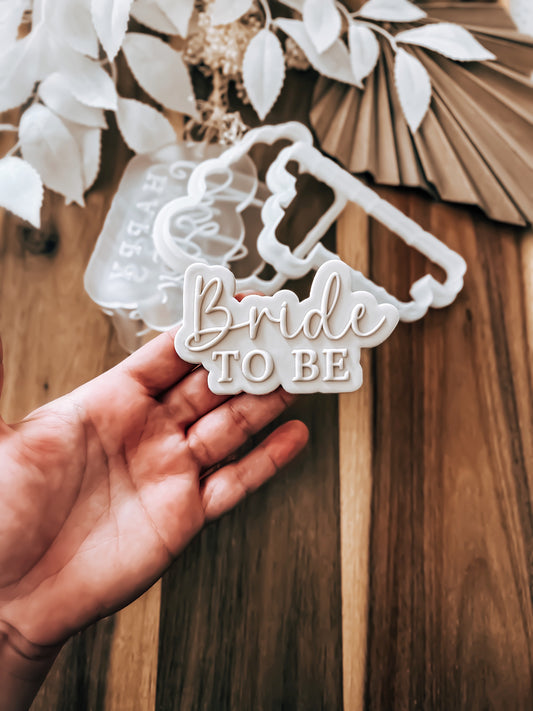 Bride to Be 'UP' Cookie Stamp & Cutter - Premium acrylic stamp from O'Khach Baking Supplies - Just $27.99! Shop now at O'Khach Baking Supplies