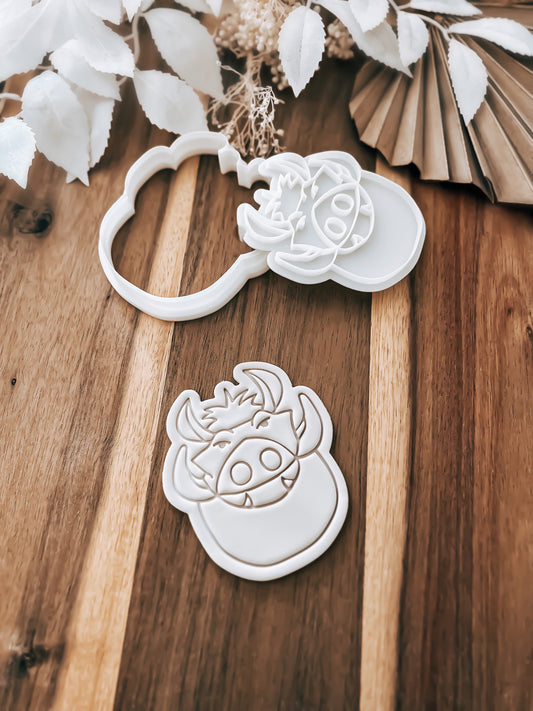 Pumbaa (Lion King) - Cookie Stamp and Cutter - Premium Cutter and Stamp from O'Khach Baking Supplies - Just $19.00! Shop now at O'Khach Baking Supplies