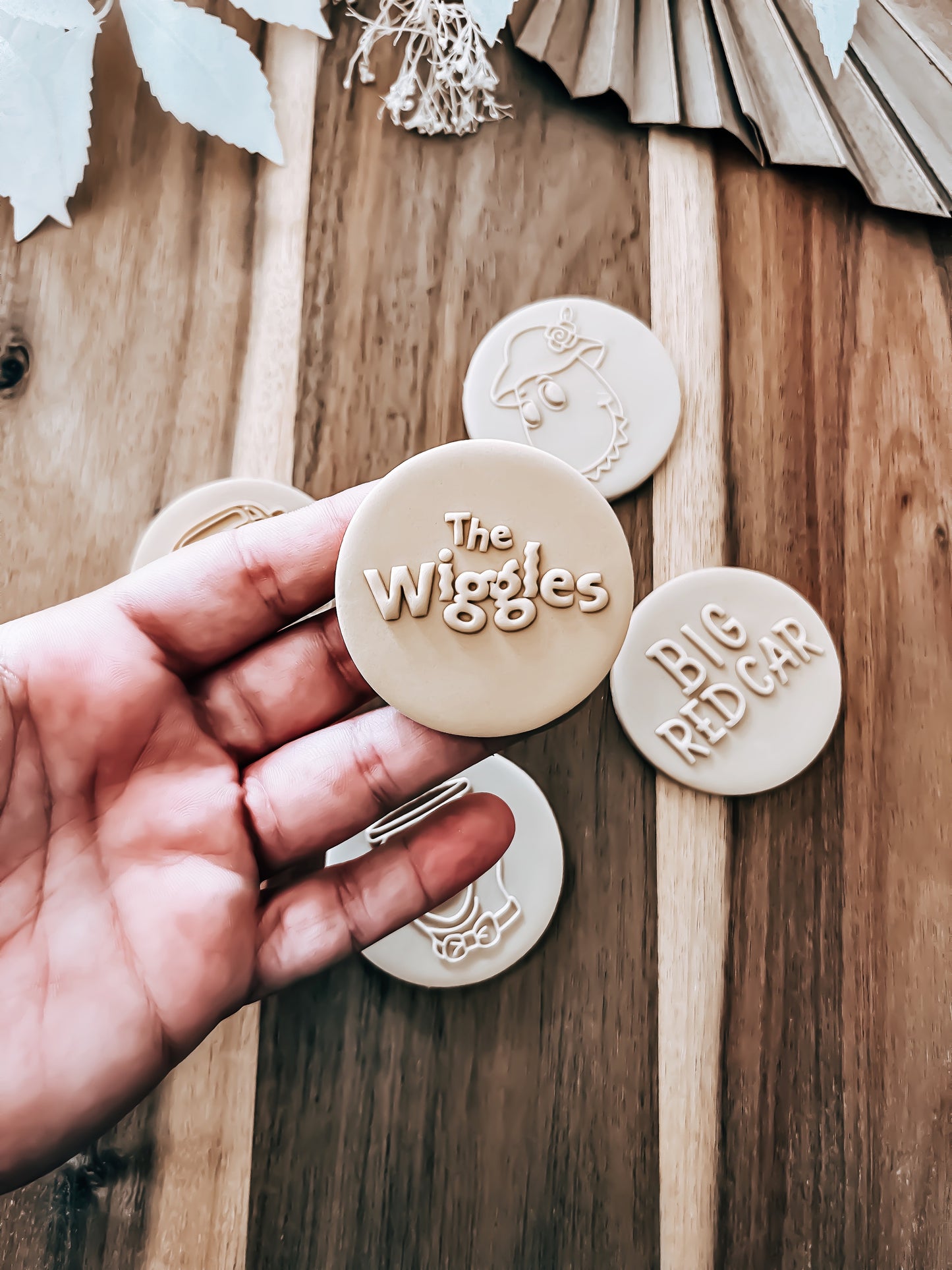 Mini The Wiggles Script 'UP' - Cookie Stamp - Ideal for Fondant & Sugar Cookies