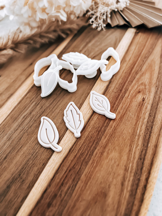 Mini Leaves (Set of 3) Cookie Stamp & Cutter - Premium Stamp from O'Khach Baking Supplies - Just $17.99! Shop now at O'Khach Baking Supplies