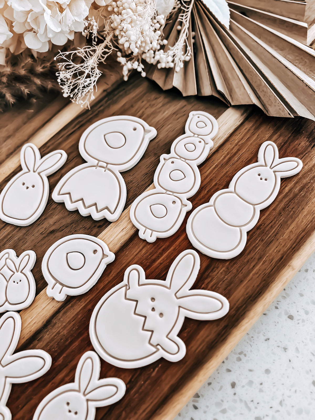 Egg Bunny & Chick - Cookie Stamp & Cutter - Ideal for Fondant & Sugar Cookies
