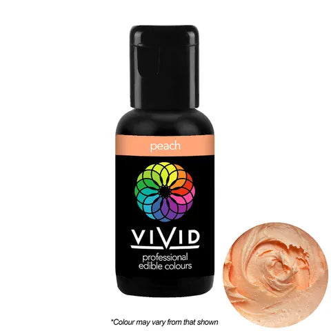 Peach - Gel Colour 21g | Vivid Professional - Premium Vivid Professional from Cake Craft - Just $4.99! Shop now at O'Khach Baking Supplies