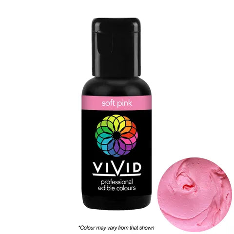 Soft Pink  - Gel Colour 21g | Vivid Professional - Premium Vivid Professional from Cake Craft - Just $4.99! Shop now at O'Khach Baking Supplies