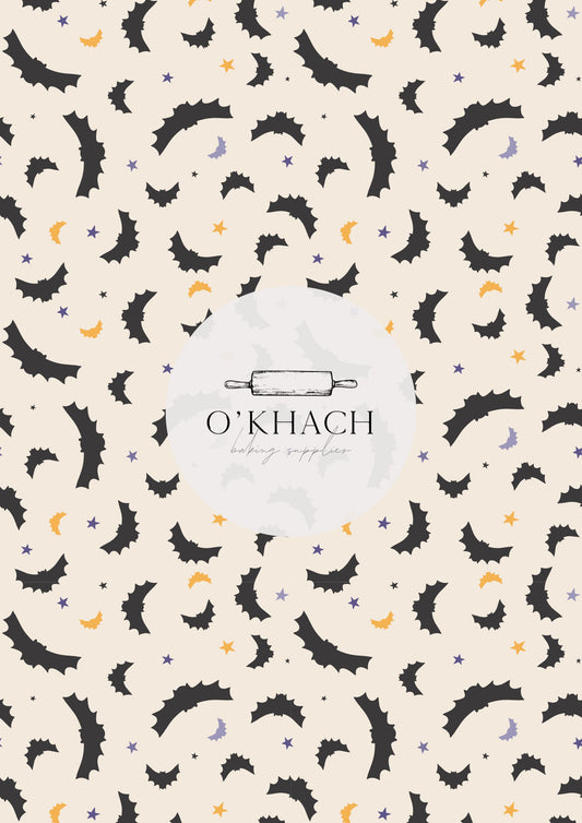 Bats Pattern- Edible Image - Premium Edible Image from O'Khach Baking Supplies - Just $16.99! Shop now at O'Khach Baking Supplies