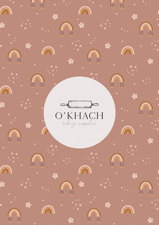 Bohemian Life Pattern No.11 - Edible Image - Premium Edible Image from O'Khach Baking Supplies - Just $16.99! Shop now at O'Khach Baking Supplies