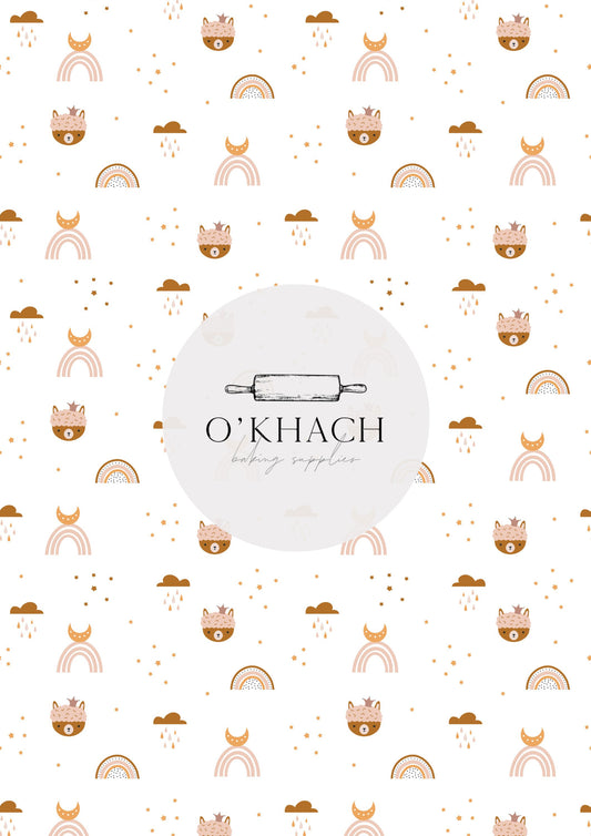 Bohemian Life Pattern No.18 - Edible Image - Premium Edible Image from O'Khach Baking Supplies - Just $16.99! Shop now at O'Khach Baking Supplies