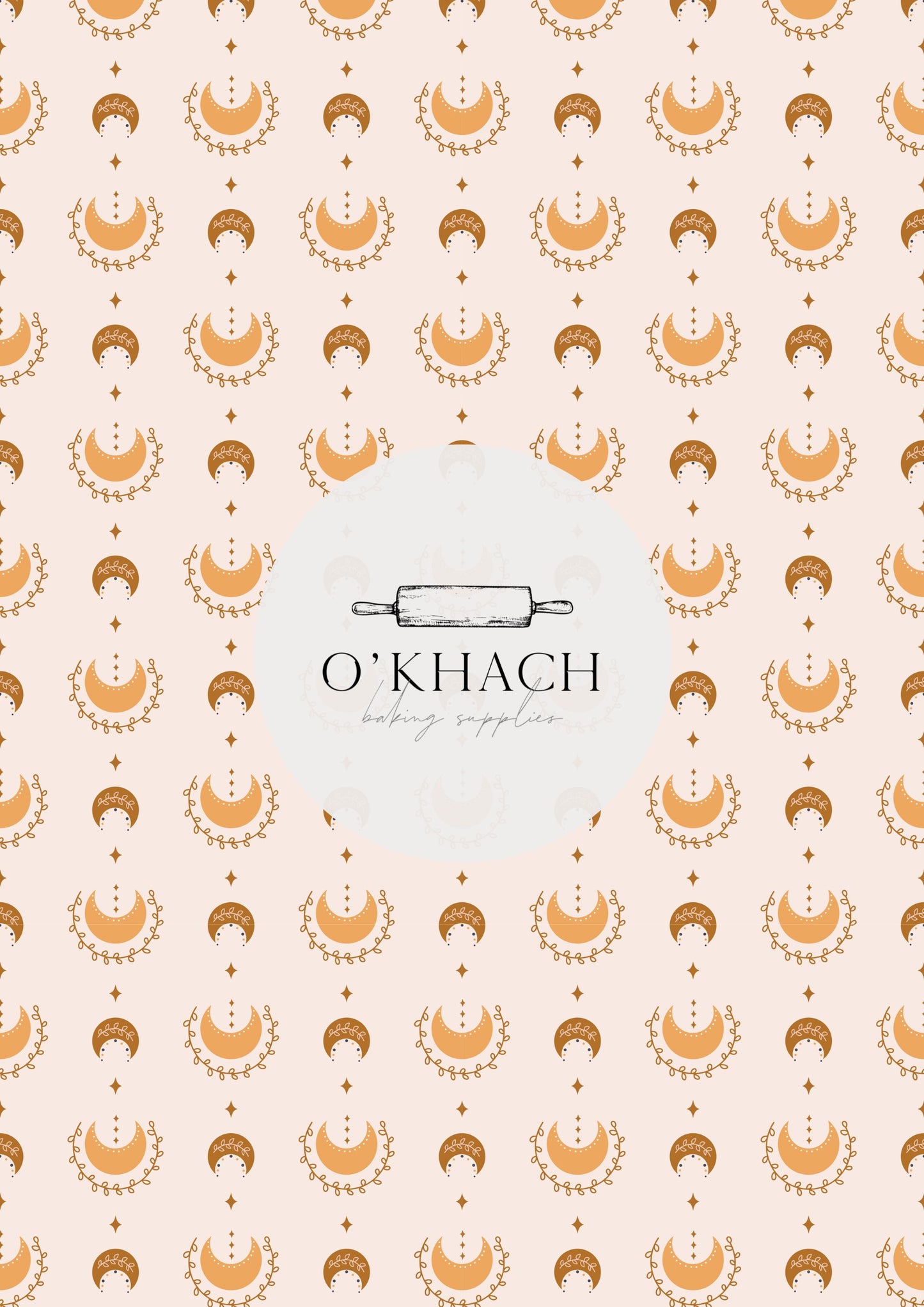 Bohemian Life Pattern - Edible Image – A4 Cake Topper & Cupcake Decoration