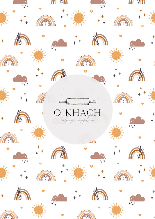 Bohemian Life Pattern No.31 - Edible Image - Premium Edible Image from O'Khach Baking Supplies - Just $16.99! Shop now at O'Khach Baking Supplies