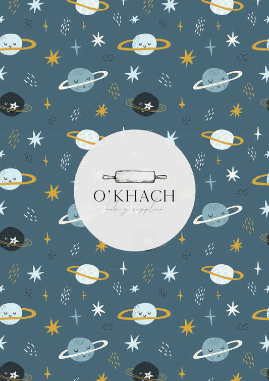 Cats in Space Pattern No.15 - Edible Image - Premium Edible Image from O'Khach Baking Supplies - Just $16.99! Shop now at O'Khach Baking Supplies