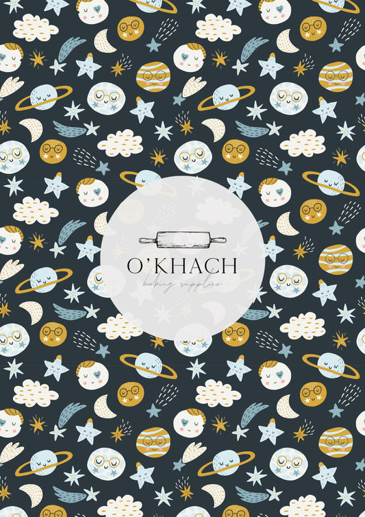 Cats in Space Pattern No.16 - Edible Image - Premium Edible Image from O'Khach Baking Supplies - Just $16.99! Shop now at O'Khach Baking Supplies