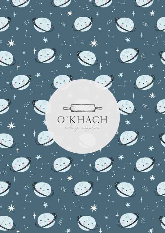 Cats in Space Pattern No.17 - Edible Image - Premium Edible Image from O'Khach Baking Supplies - Just $16.99! Shop now at O'Khach Baking Supplies