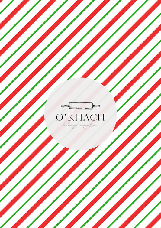 Christmas Details Pattern No.101 - Edible Image – A4 Cake Topper & Cupcake Decoration