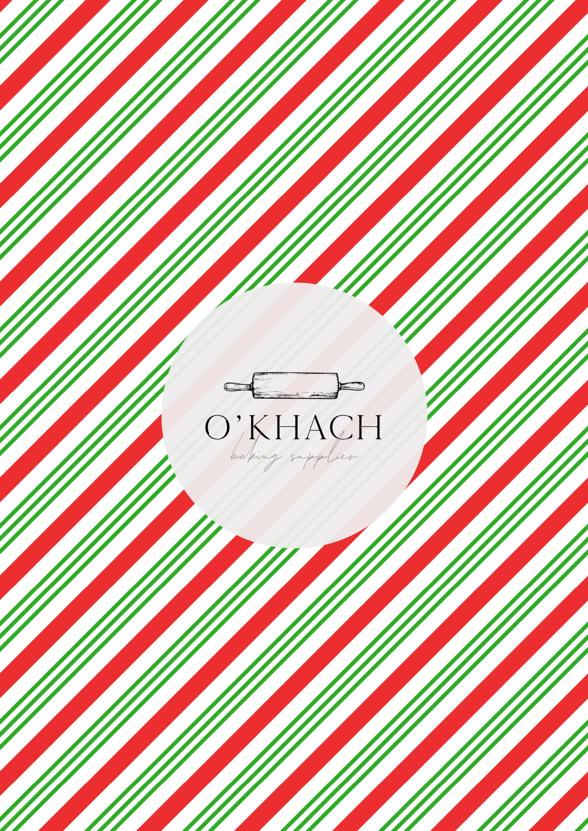 Christmas Details Pattern No.102 - Edible Image – A4 Cake Topper & Cupcake Decoration