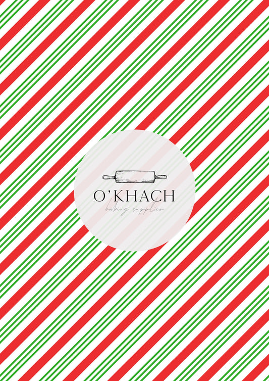 Christmas Details Pattern No.102 - Edible Image – A4 Cake Topper & Cupcake Decoration
