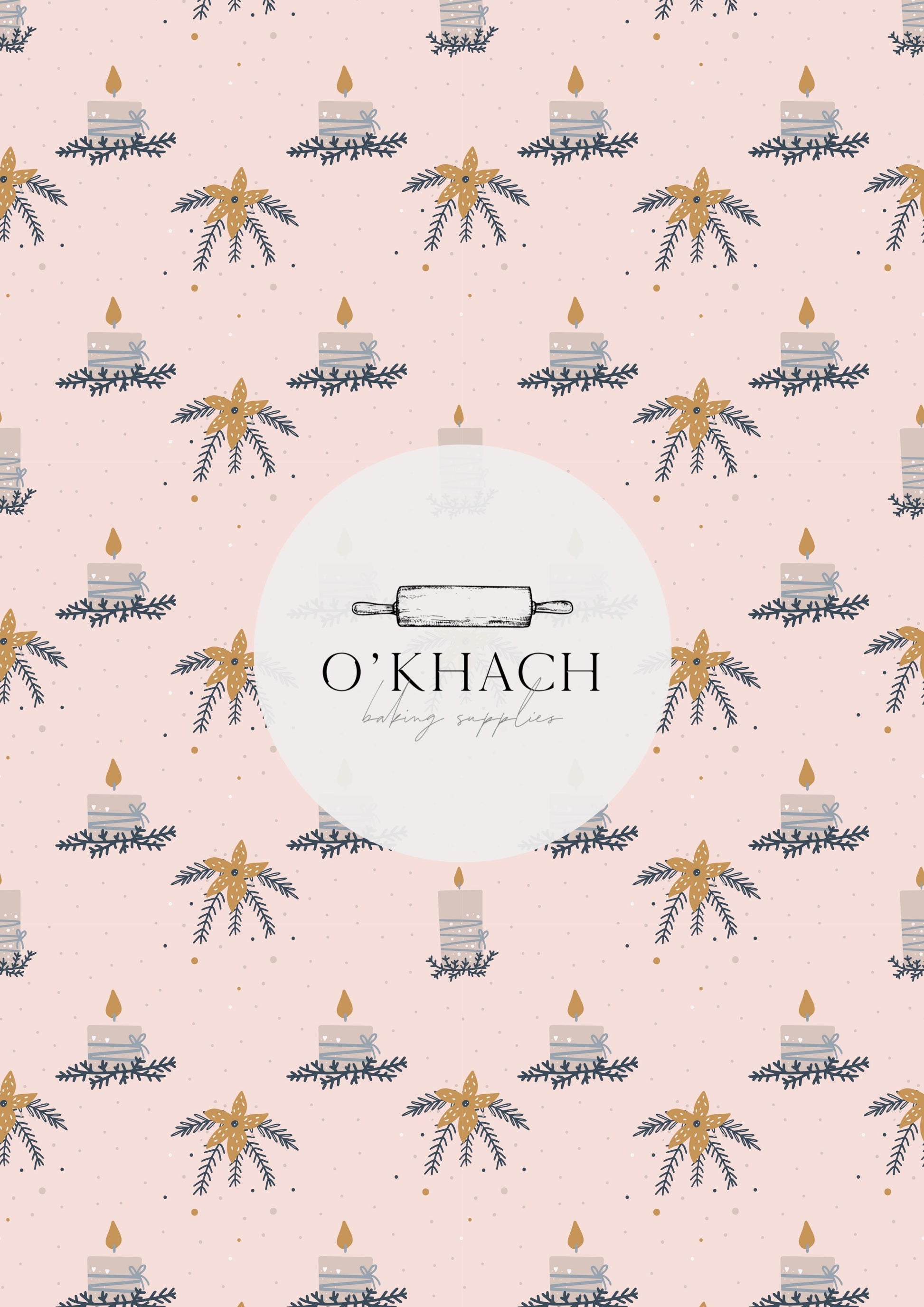 Christmas Details Pattern No.13 - Edible Image - Premium Edible Image from O'Khach Baking Supplies - Just $16.99! Shop now at O'Khach Baking Supplies