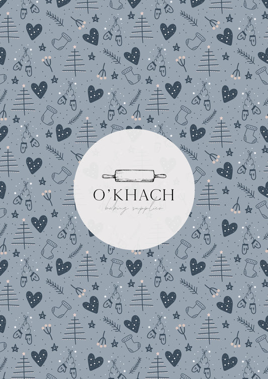 Christmas Details Pattern No.22 - Edible Image - Premium Edible Image from O'Khach Baking Supplies - Just $16.99! Shop now at O'Khach Baking Supplies
