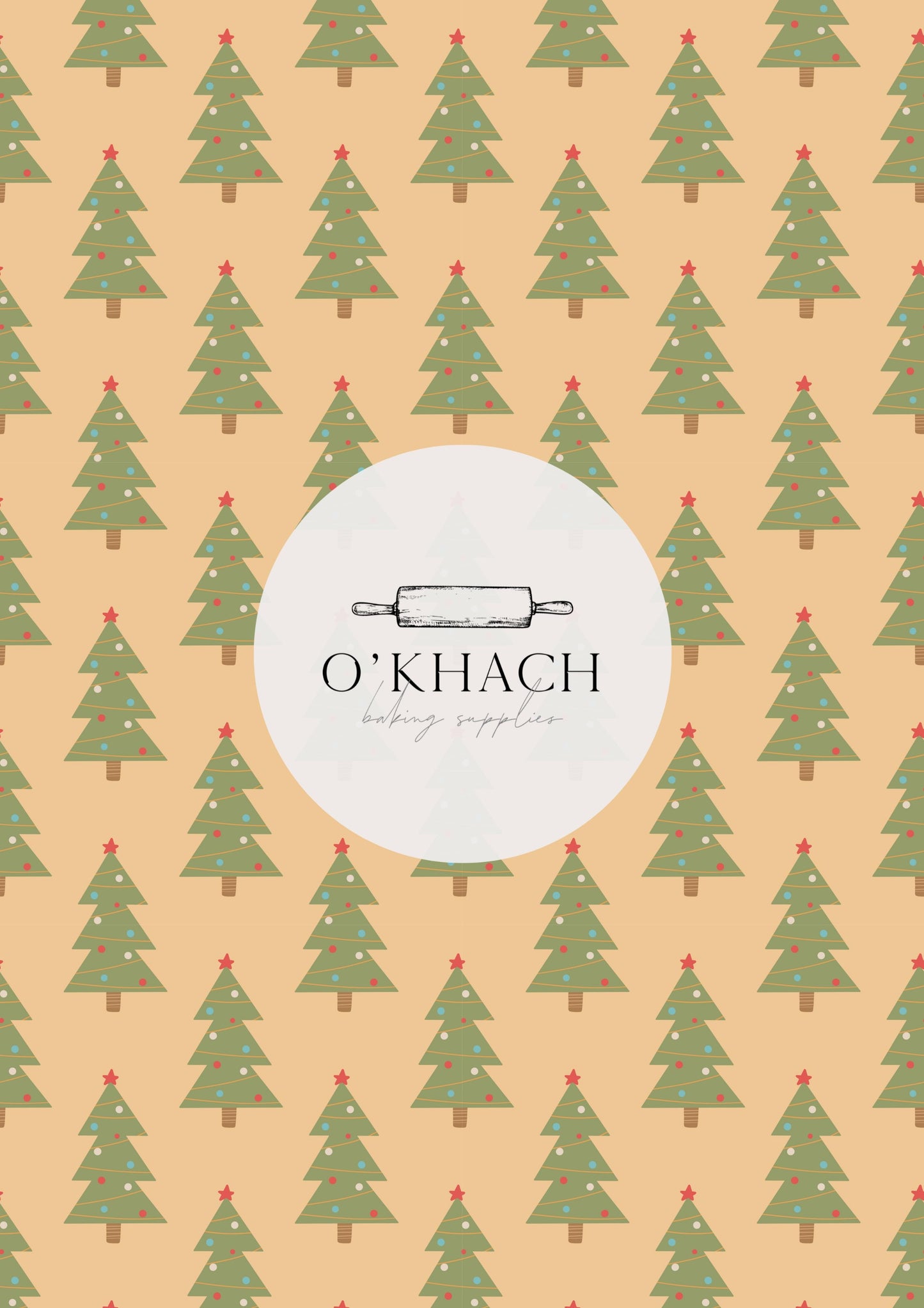 Christmas Details Pattern No.5 - Edible Image - Premium Edible Image from O'Khach Baking Supplies - Just $16.99! Shop now at O'Khach Baking Supplies