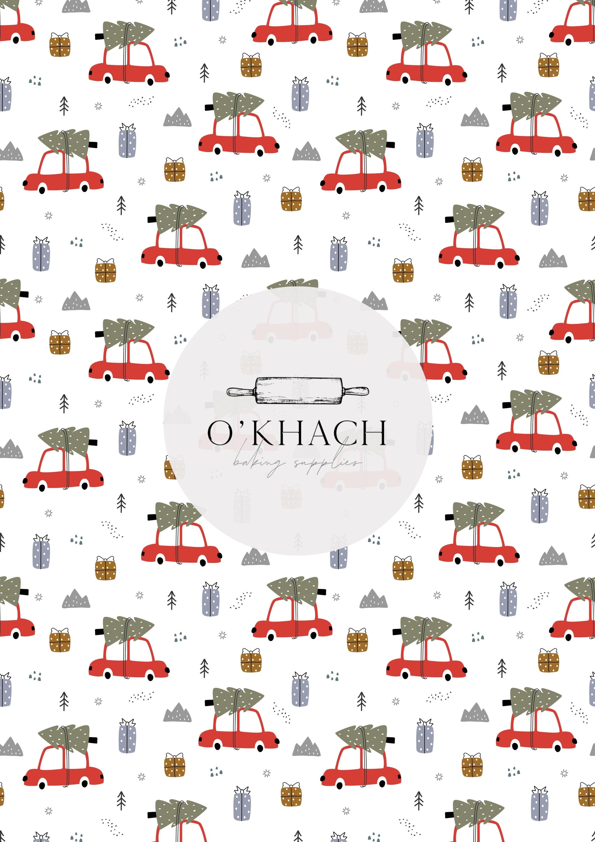 Christmas Details Pattern No.51 - Edible Image - Premium Edible Image from O'Khach Baking Supplies - Just $16.99! Shop now at O'Khach Baking Supplies
