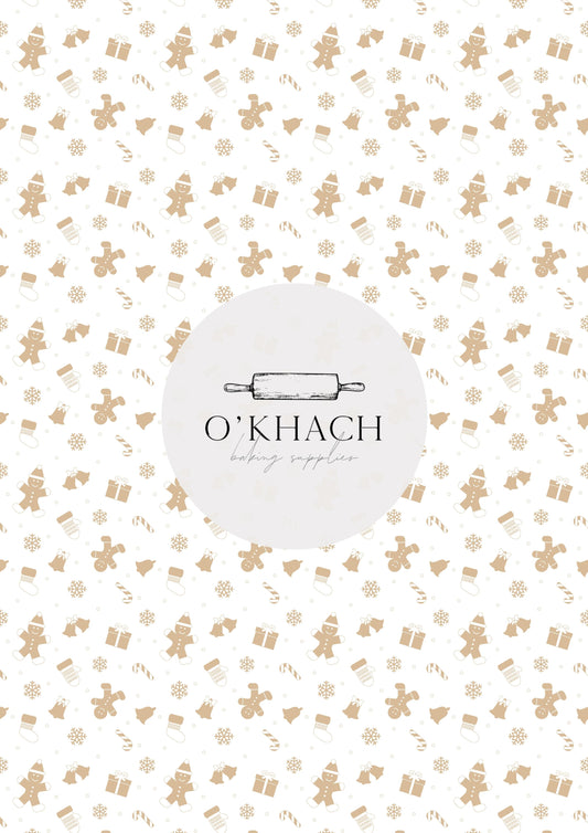 Christmas Details Pattern No.53 - Edible Image - Premium Edible Image from O'Khach Baking Supplies - Just $16.99! Shop now at O'Khach Baking Supplies