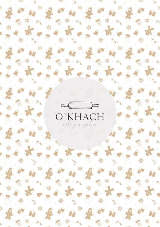 Christmas Details Pattern No.53 - Edible Image - Premium Edible Image from O'Khach Baking Supplies - Just $16.99! Shop now at O'Khach Baking Supplies