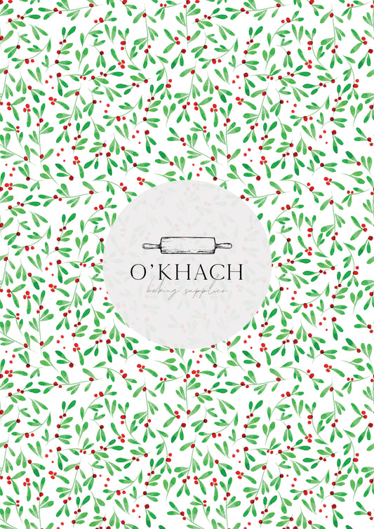 Christmas Details Pattern No.59 - Edible Image – A4 Cake Topper & Cupcake Decoration