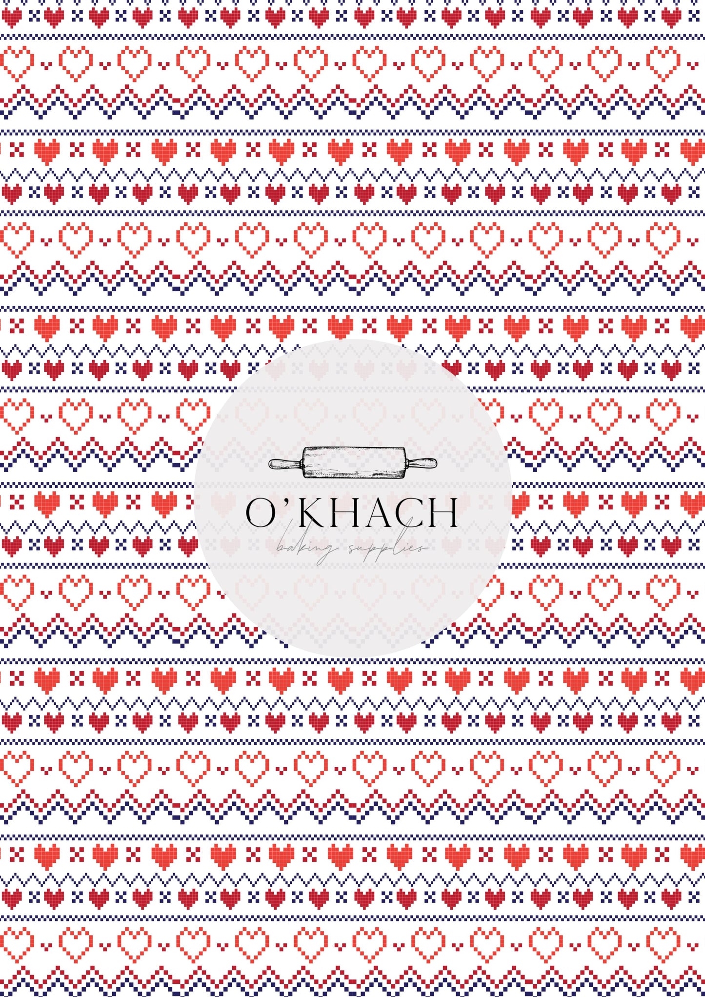 Christmas Details Pattern No.64 - Edible Image - Premium Edible Image from O'Khach Baking Supplies - Just $16.99! Shop now at O'Khach Baking Supplies
