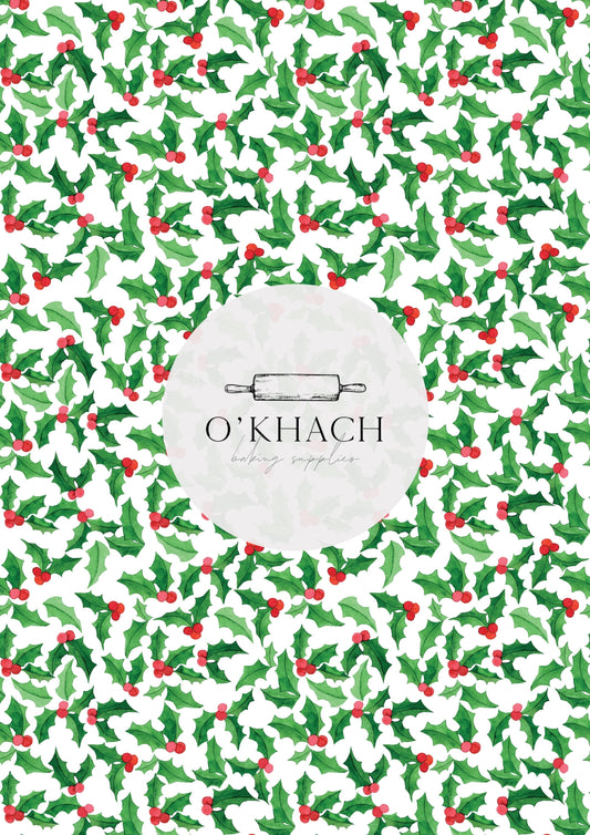 Christmas Details Pattern No.68 - Edible Image – A4 Cake Topper & Cupcake Decoration