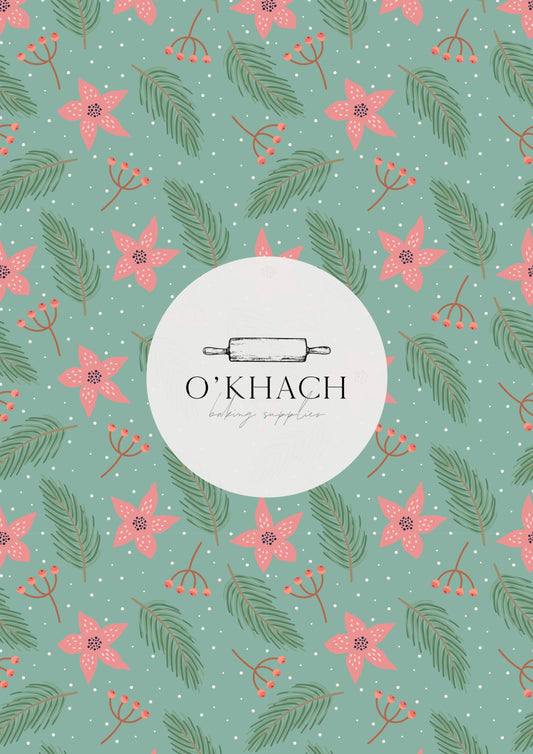 Christmas Details Pattern No.7 - Edible Image - Premium Edible Image from O'Khach Baking Supplies - Just $16.99! Shop now at O'Khach Baking Supplies