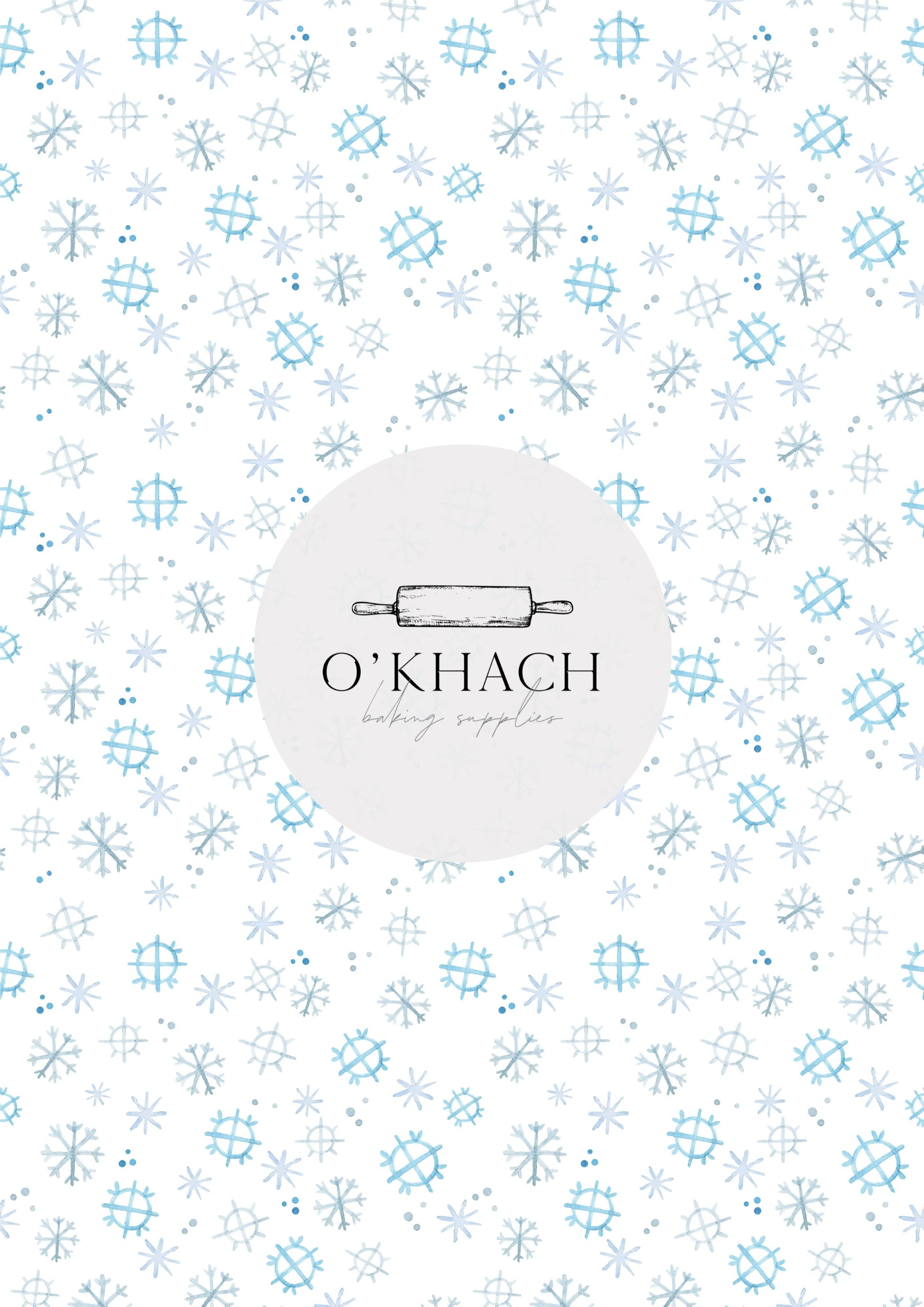 Christmas Details Pattern No.72 - Edible Image – A4 Cake Topper & Cupcake Decoration