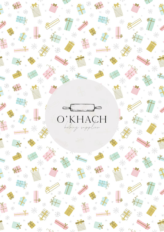 Christmas Details Pattern No.73 - Edible Image - Premium Edible Image from O'Khach Baking Supplies - Just $16.99! Shop now at O'Khach Baking Supplies