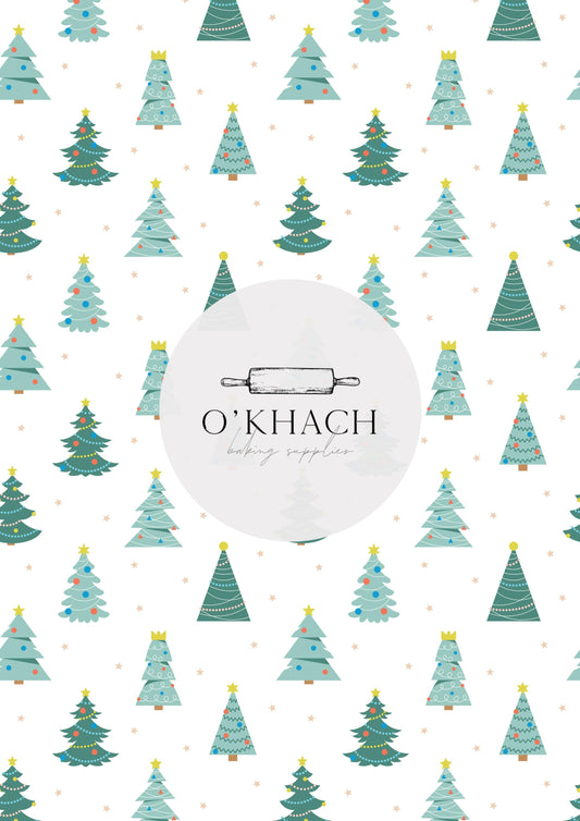Christmas Details Pattern No.75 - Edible Image – A4 Cake Topper & Cupcake Decoration