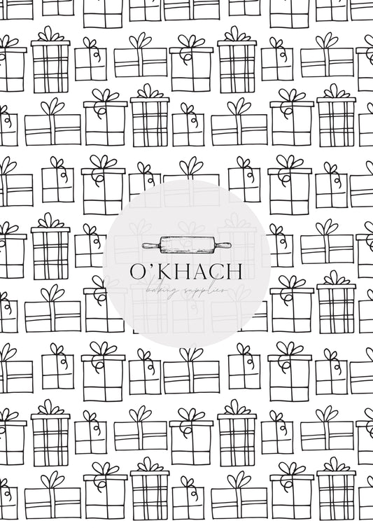 Christmas Details Pattern No.79 - Edible Image - Premium Edible Image from O'Khach Baking Supplies - Just $16.99! Shop now at O'Khach Baking Supplies