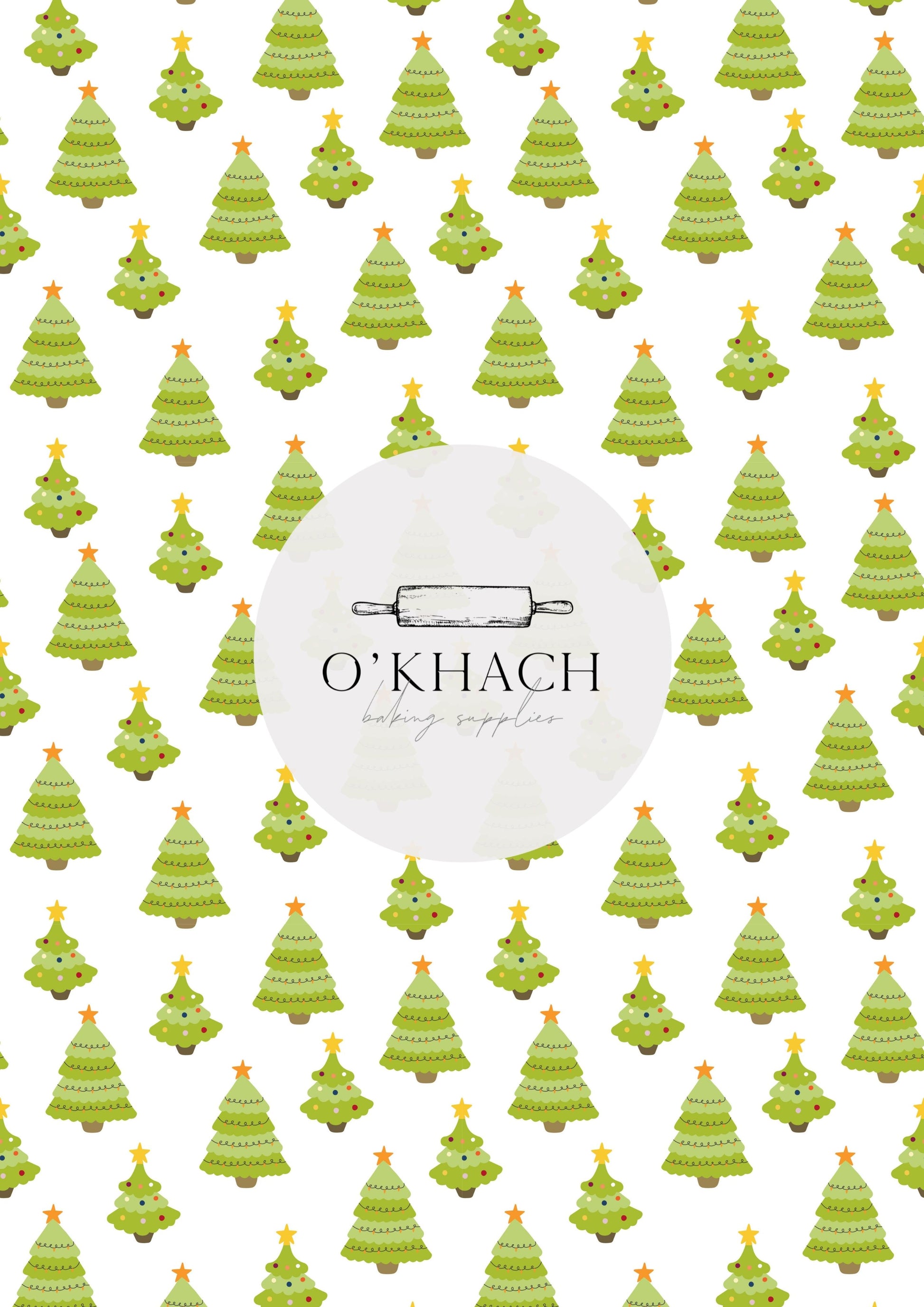Christmas Details Pattern No.82 - Edible Image – A4 Cake Topper & Cupcake Decoration