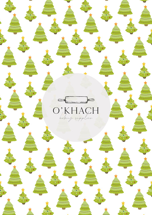 Christmas Details Pattern No.82 - Edible Image – A4 Cake Topper & Cupcake Decoration